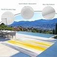 thumbnail image 4 of Outdoor Rug 4x6 ft Yellow Grey Paint Waterproof Outdoor Patio Rug Mat Non Slip Outside Area Rugs Carpet for RV,Camping,Porch,Deck,Pool,Balcony,Backyard, Abstract Art Texture, 4 of 9