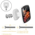 thumbnail image 3 of HemaKayy 4 Pack 1.18" Decorative Cabinet Knobs - Durable ABS Glass Handles for Cabinets, Drawers, and More - Enhance Your Home Kitchen Furniture Decor - Colorful Butterfly on Chrysanthemum Bush, 3 of 6
