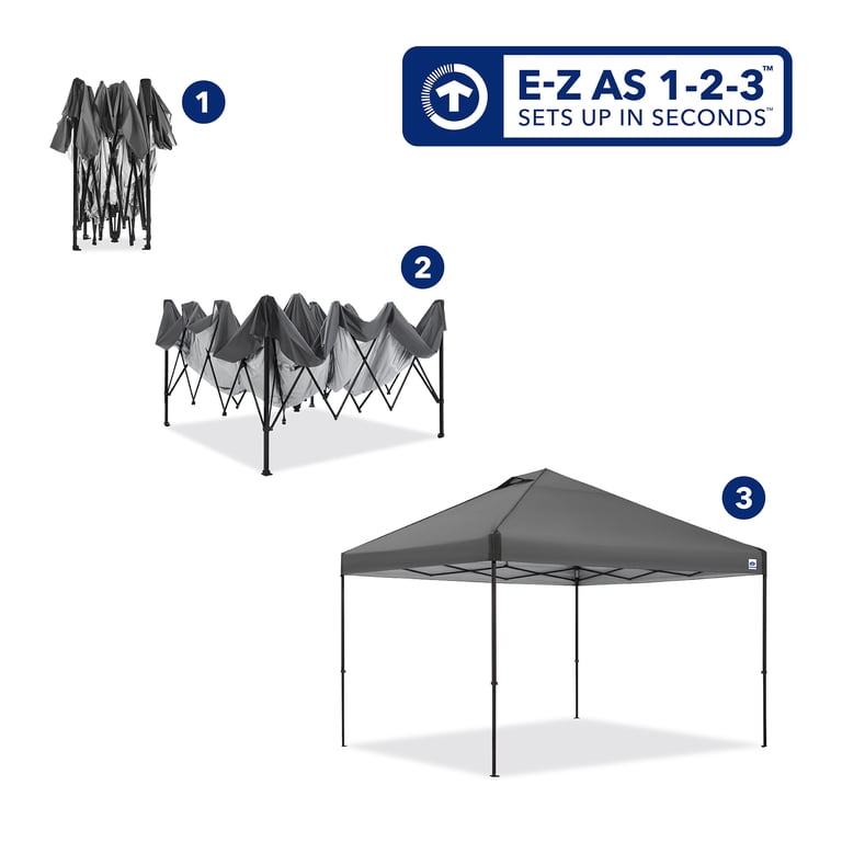 E-Z UP 12x12 Instant Canopy ONE-UP Vented Pop Up Tent, 144 Sq Ft