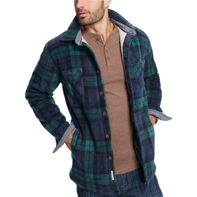 Chaqueta de forro polar resistente a la intemperie para hombre, azul, pequeña
