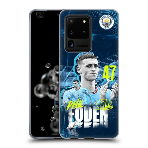 Head Case Designs Officially Licensed Manchester City Man City FC 2022/23 First Team Phil Foden Soft Gel Case Compatible with Samsung Galaxy S20 Ultra 5G