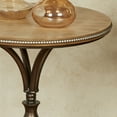 thumbnail image 4 of Santo Pedestal Table - Bronze - Round - Metal Framework, Wooden Tabletop - Accent Furniture Tables for Bedroom, Living Room - 26 1/2 Inches High, 4 of 5