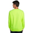 thumbnail image 4 of JERZEES Hi-Vis Safety Green Crewneck Sweatshirt 562MR, Hi-Vis Fleece, Pack of 3, 3XL, 4 of 5
