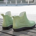 thumbnail image 6 of hoksml Women's Waterproof Ankle Rain Boots, Slip-On Chelsea Style Rubber Shoes for Outdoor and Daily Wear, 6 of 9
