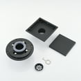 thumbnail image 4 of Cfowner 6" Shower Drain with Square Hole Pattern, Matte Black, 4 of 7