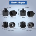 thumbnail image 2 of Juego de adaptadores de rosca de micrófono con adaptador de soporte de micrófono de 8 piezas, 5/8 hembra a 3/8 macho y 3/8 hembra a 5/8 macho, 5/8 hembra a 1/4 macho y 1/4 hembra a, 2 of 5