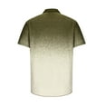 thumbnail image 5 of FAIWAD Men Colorblock Gradient Shirts Rolled Short Sleeve Button Down Tops Business Casual Tee Blouse, 5 of 5
