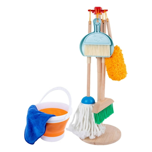 MERIGLARE Children's Cleaning Tool for Children in The Household, Playing The Housekeeping Role -playing Game for Children for Children for Small Children Aged , B