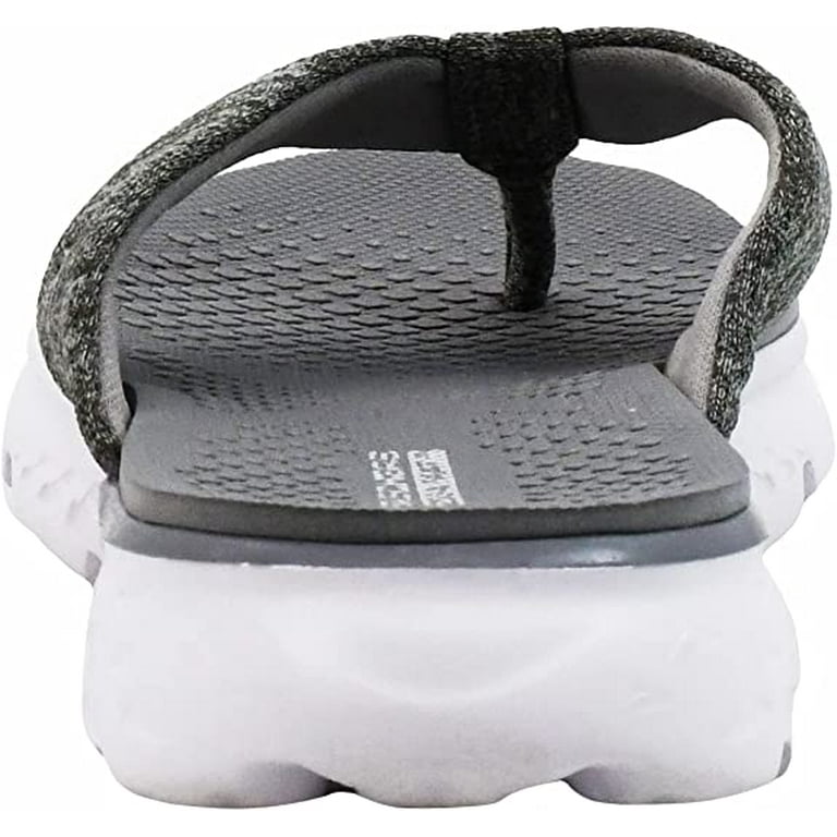 Skechers The 400 Vivacity Thong Sandal Grey/White 7 - Walmart.com
