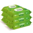 thumbnail image 1 of Compa Wipes Toallas Húmedas Desechables, 6 Paquetes (288 Toallitas), (El Nuevo Papel Higiénico Húmedo), Apto para Desechar en el Inodoro, Hipoalergénicas, Fragancia a Aloe Vera, 1 of 7