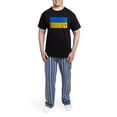 thumbnail image 5 of CafePress - Flag Of Ukraine Pajamas - Men's Dark Loose Fit Cotton Pajama Set, 5 of 7