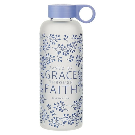 Water Bottle Glass Saved by Grace Eph. 2:8, (Hardcover)