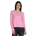 thumbnail image 1 of Inkmeso T-Shirt en Coton à Manches Longues Style de Rue Col Rond pour Femmes, 1 of 7