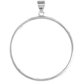 thumbnail image 2 of Sterling Silver Dollar Bezel 38 mm Coins Prong Back Round Edge Mexican Olympic One Dollar Coin NOT Included, 2 of 5