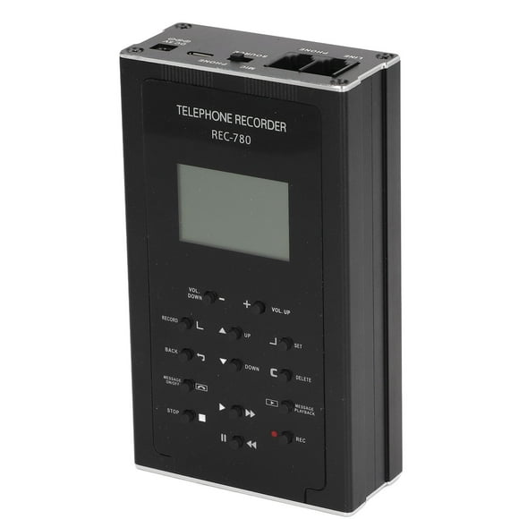 Landline Phone Call Recorder, 32GB Memory Automatic Manual 100-240V Telephone Recording Device For Office US Plug,EU Plug