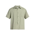 thumbnail image 5 of No Boundaries Plaid Shirt with Short Sleeves, Men's XS-4XLT, 5 of 5