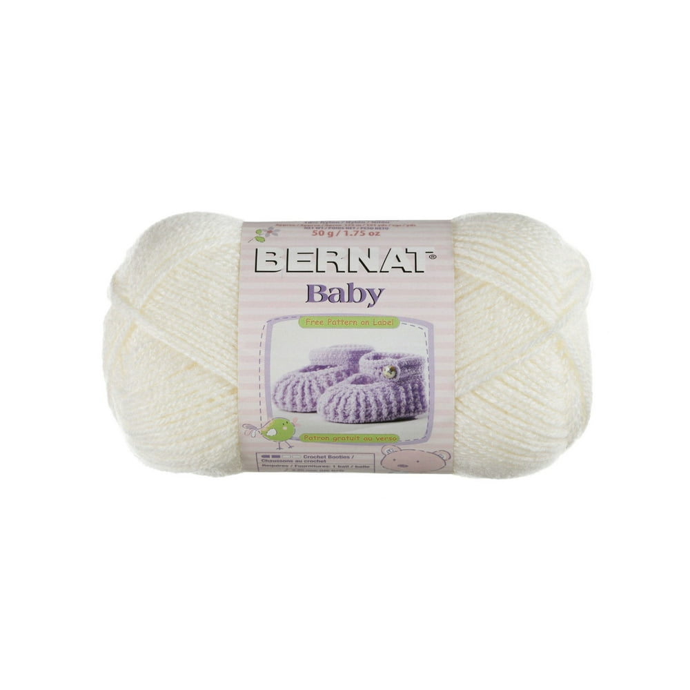 Bernat Acrylic Baby Yarn (50g/1.75 oz), White