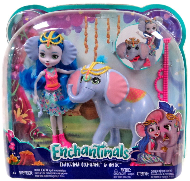 Enchantimals Ekaterina Elephant & Antic Doll Playset Age 4 Brand New 