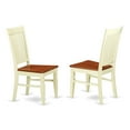 thumbnail image 3 of 3 Piece Dinette Set - Round Table & 2 Chairs - Buttermilk Cherry Finish - Kitchen Dining Room Set, 3 of 5