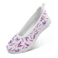 thumbnail image 5 of Wismoutput Lavender Purple Flat Shoes for Women Ladies All-Match Breathable Slip on Casual Shoes for Spring Size 6-11, 5 of 7