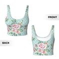 thumbnail image 5 of Picia Vintage Floral Sports Bra for Women,Padded Strappy Sports Bras Medium Support Yoga Bra with Removable Cups,Running Yoga Bra-Large, 5 of 9