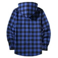 thumbnail image 5 of Boys Shirts Long Sleeve Fashion Plaid Printed Casual Hooded Button Down Shirt Jackets 4-15Years Kids Teenage Children Outerwear with Pocket, 5 of 5