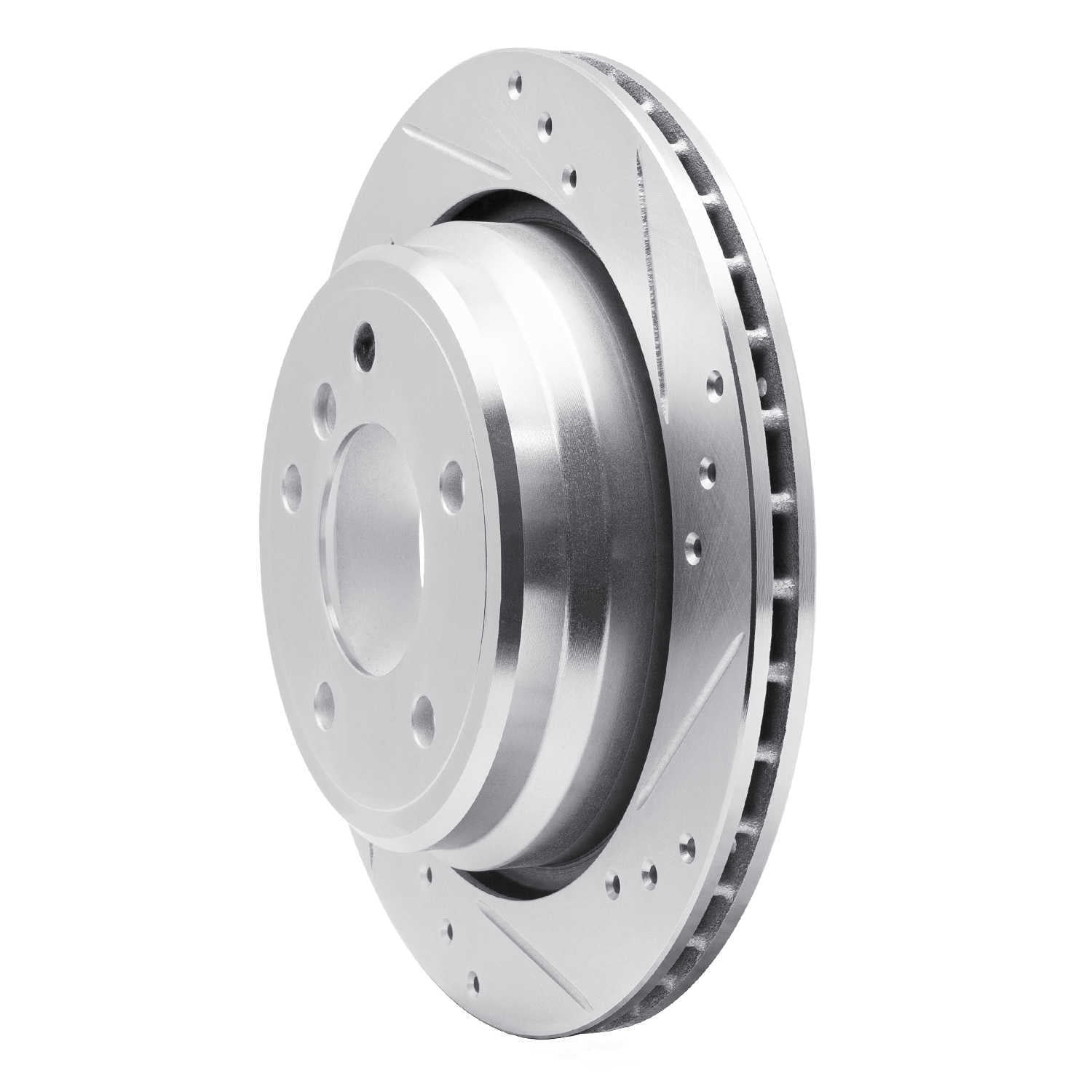 Dynamic Friction Company 631-31044R DFC Brake Rotor - Drilled And Slotted - Silver