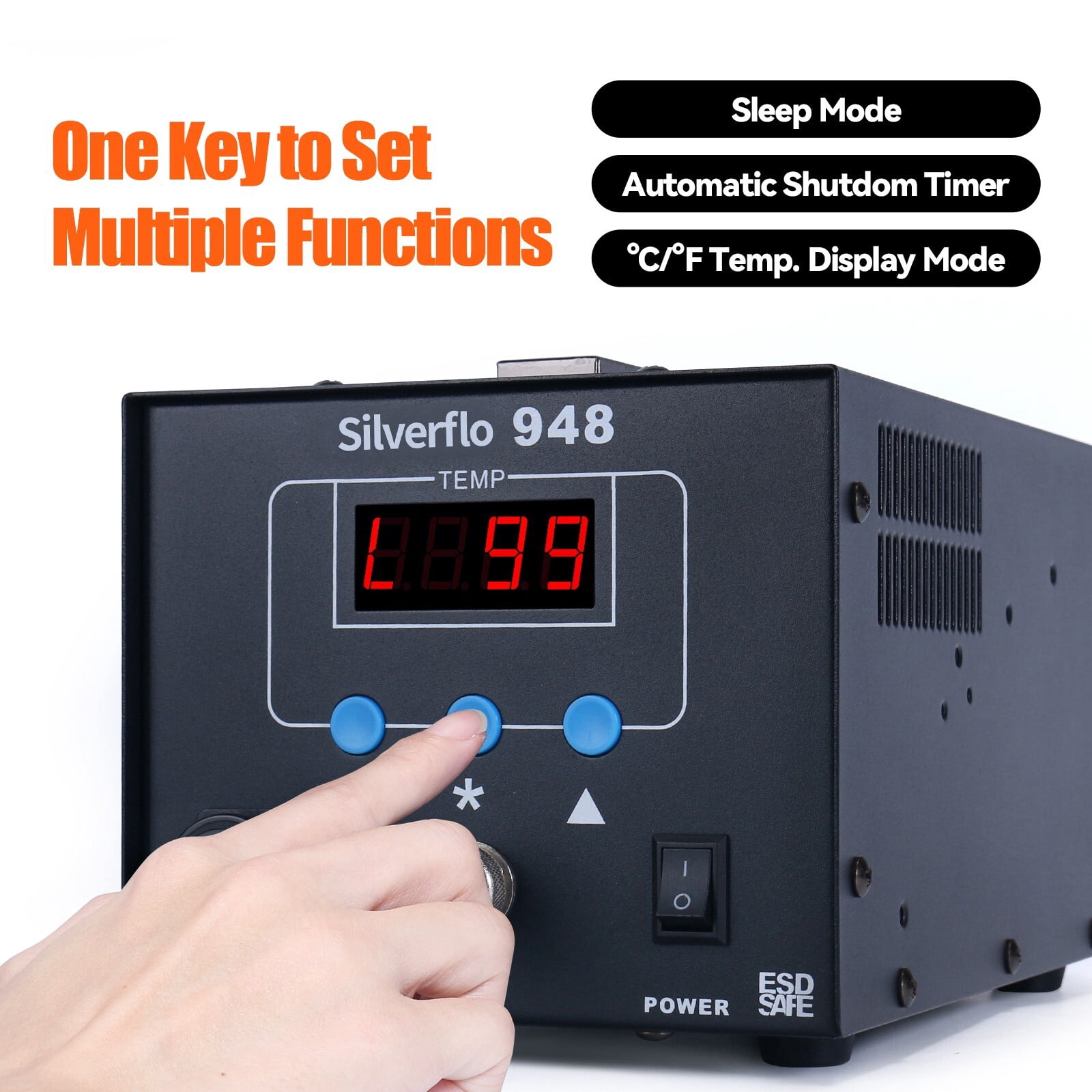 90W Desoldering Station Vacuum Soldering Iron Suction Tin Gun Solder Station Kit