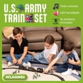 thumbnail image 6 of Atlasonix USA Train Set for Kids - A Complete Military Train Car Set with Toy Train, Helicopter, Tank, Soldiers & Train Tracks - Perfect Gift for Boys Ages 3-8 Years - Ideal for Birthdays, Christmas, 6 of 8