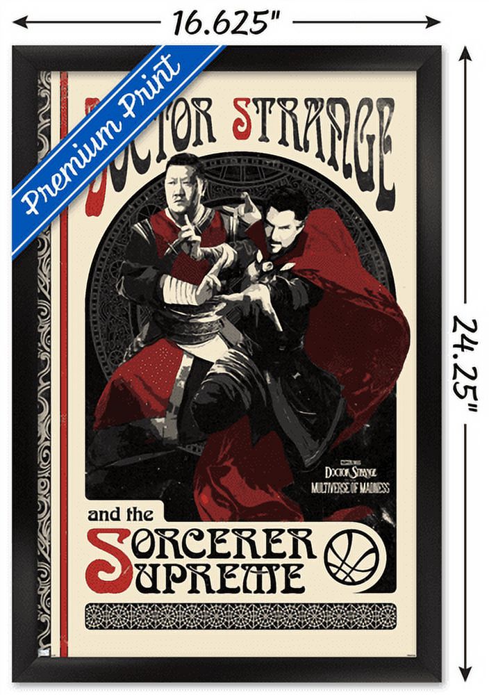 Marvel Doctor Strange in the Multiverse of Madness - Duo Wall Poster, 14.725" x 22.375", Framed
