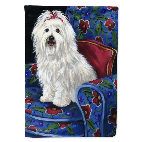 Carolines Treasures PPP3079CHF Coton De Tulear Royalty Flag Canvas House Size  Large multicolor