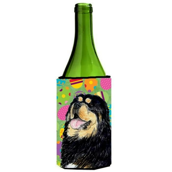 Tibetan Mastiff Easter Eggtravaganza Wine bottle sleeve Hugger - 24 Oz.