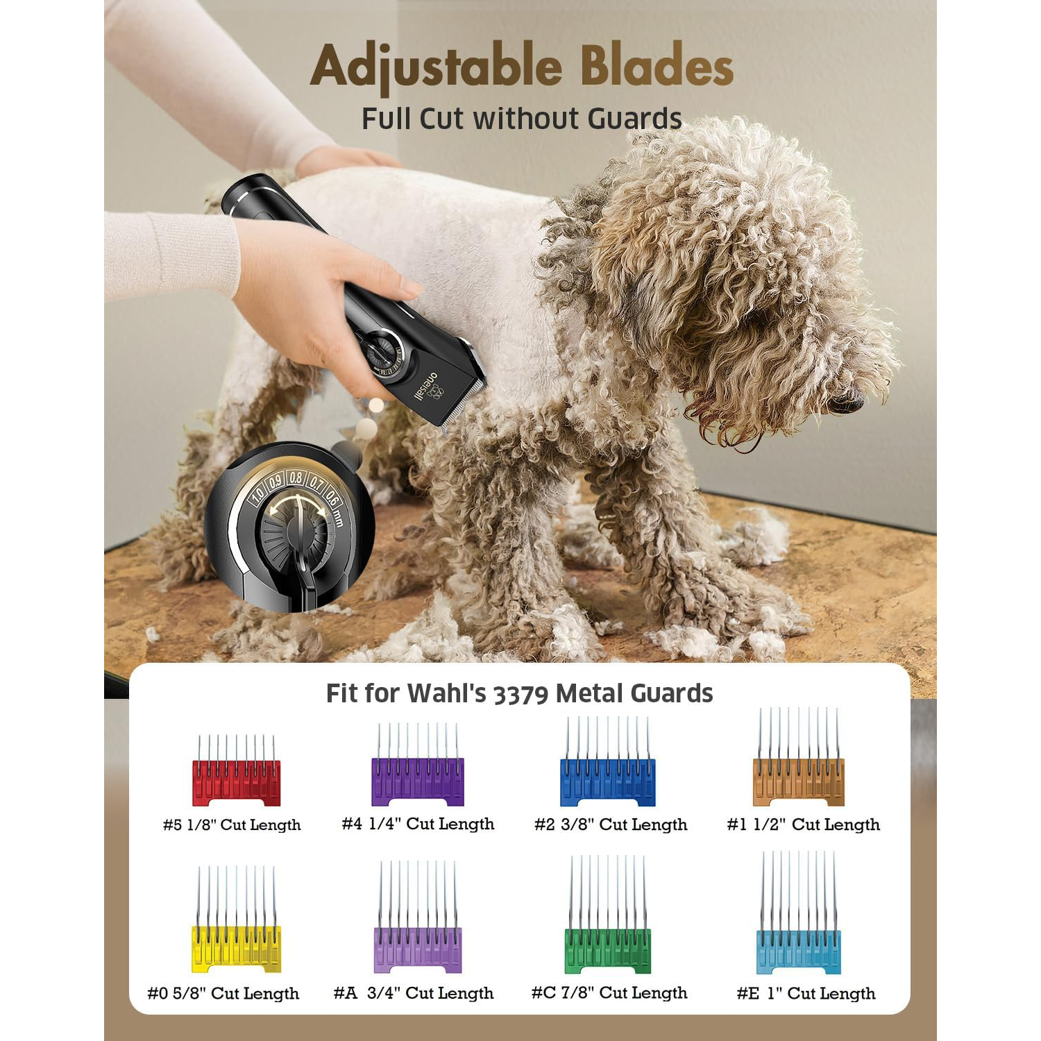 Oneisall CP-9050 Heavy Duty Dog Grooming Clippers Kit photo 6