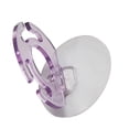 thumbnail image 3 of Billuyoard Soporte de plástico para cepillos de portátil montado en la pared resistente al agua autoadhesivo estante para afeitadora sin Juegos de accesorios de baño Púrpura transparente Billuyoard  HA000095-02B, 3 of 6