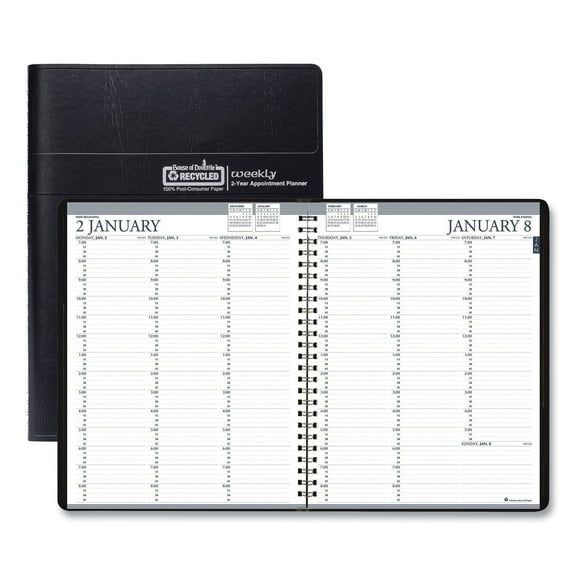 House of Doolittle Two-Year Professional Weekly Planner 11 x 8.5 Black 2021-2022 272002