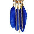 thumbnail image 7 of Walbest 1 Pair Women Faux Feather Earrings Vintage Bohemian Earrings Long Drop Dangle Earrings With Dream Catcher Design, Alloy Women Fashion Long Earrings for Daily Wear, 7 of 7