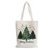 thumbnail image 2 of Bolsa de lona navideña | Bolsa reutilizable para regalos y compras | Tamaño grande: 58 x 39 cm | Colores verde, rojo y blanco | Ideal para fiestas y viajes diarios, 2 of 5