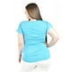 thumbnail image 3 of Blusa con detalle de estoperoles Roman Fashion /Tallas Extras, 713 (Azul claro) azul 40, 3 of 5