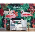 thumbnail image 2 of GK Wall Design  Flamingo Tropical Leaf Mirabilis Wallpaper H:49"  x W:75", 2 of 4