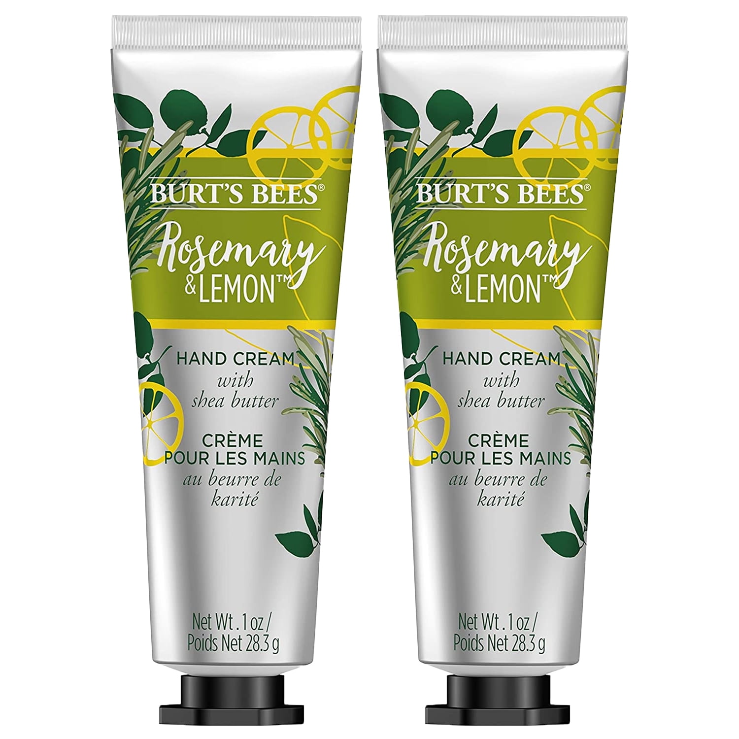 Pack of (2) Burts Bees Rosemary And Lemon Hand Cream with Shea Butter