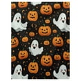 thumbnail image 2 of Halloween Fleece Throw Blanket,Ghost Pumpkin Lantens Print Soft Throws for Bed Couch Sofa,Decorative Halloween Flannel Soft Throw Blanket for Women,Men,Kids,4.92*6.56Ft, 2 of 7