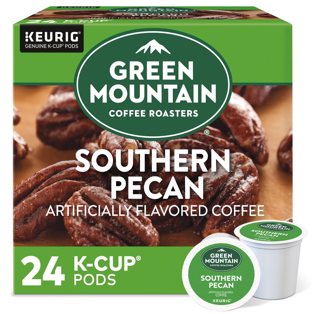 Green Mountain Coffee Southern Pecan Flavored KCup Pods, Light Roast, 24 Count for Keurig