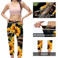 thumbnail image 3 of Crocodile Women's High Waist Printed Capris Gym Pants, Not See-Through Women Leggings, Suitable for Running, Fitness, Yoga, 3 of 6