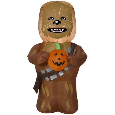 3.5' Star Wars Airblown Chewbecca w/ Pumpkin Halloween Inflatable