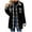 Black, variant on ZZwxWA Womens Plaid Oversized Jacket Waffle Knit Shacket Tops Button Down Long Sleeve Shirt Casual Trendy Clothes 2025
