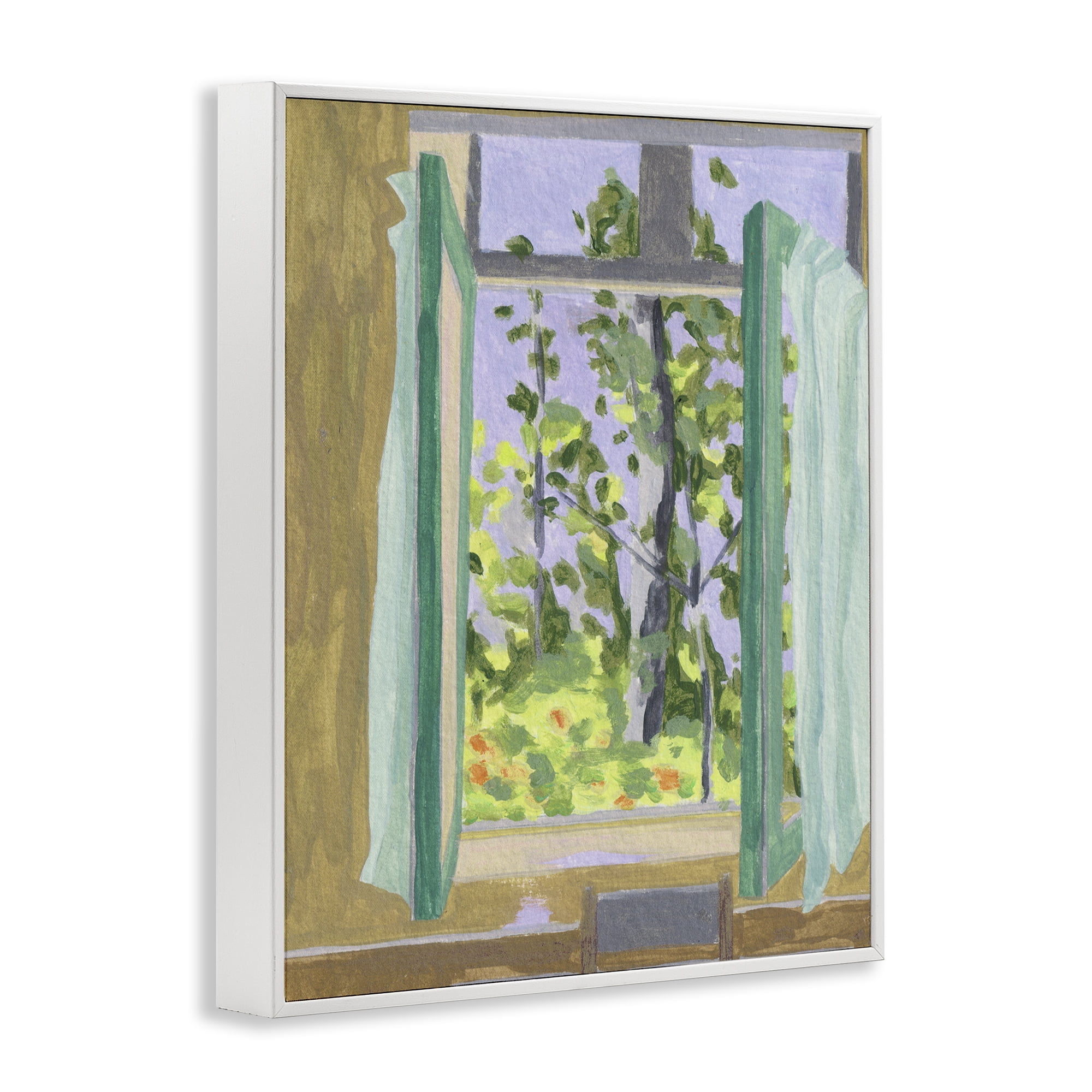 A Seat For Spring White Framed Giclee Art, design by Melissa Wang