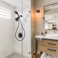 thumbnail image 5 of Wowow Single-Handle 7-Spray Shower Faucet 1.8 GPM with Dual Shower Adjustable Heads in Oil Rubbed Bronze (Valve Included), 5 of 8