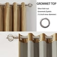 thumbnail image 5 of ZXNYH 100% Blackout Velvet Window Curtains Gold 84 inch Long， Room Darkening Curtains Heavy Thermal Insulated Grommet Livingroom Window Drapes with Black Liner 2 Panels Set, 5 of 7