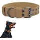 thumbnail image 2 of CHAO (XL, marrón)Collar táctico para perros, collar militar de nailon ajustable para entrenamiento de perros medianos y grandes, 2 of 5