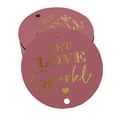 thumbnail image 1 of Inkdotpot Gold Foil Paper Hang Tags Let Love Sparkle Wedding Favor Tags 100 Pieces, 1 of 6